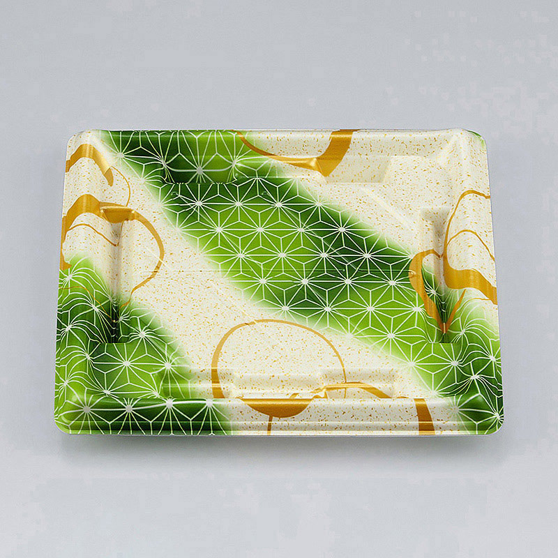 シーピー化成 寿司容器 SF美角 本体 23 あさ月緑 50枚/袋(ご注文単位18袋)【直送品】