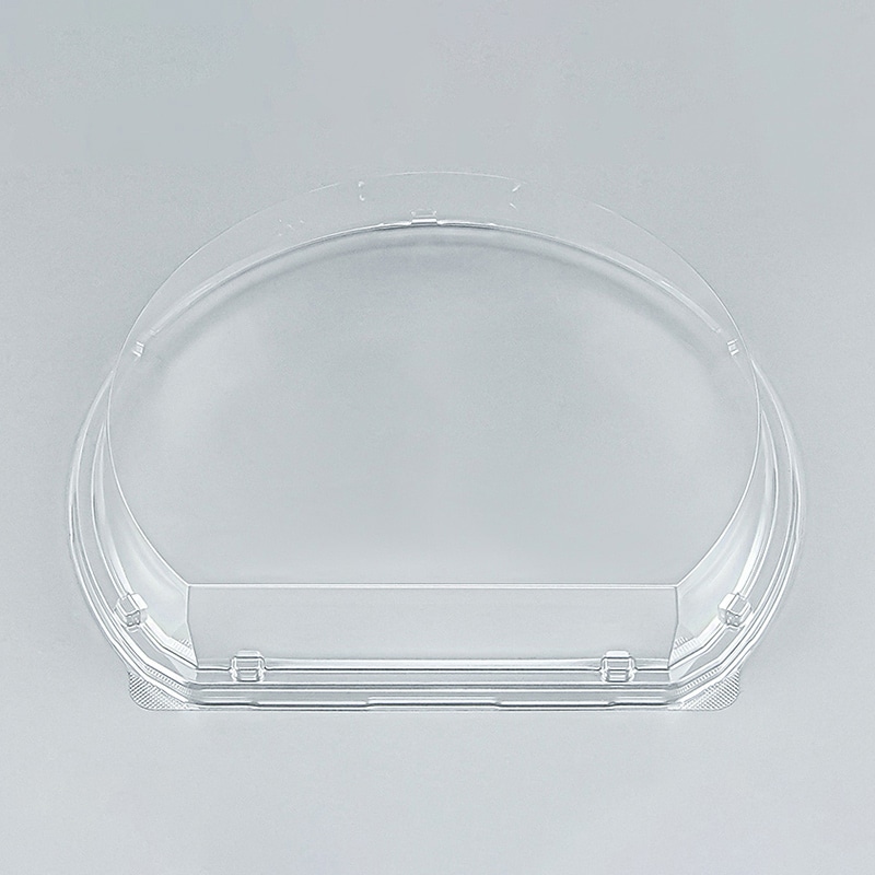 シーピー化成 刺身容器 UFハカマ板半月段 外嵌合蓋AP 4 50枚/袋（ご注文単位8袋）【直送品】