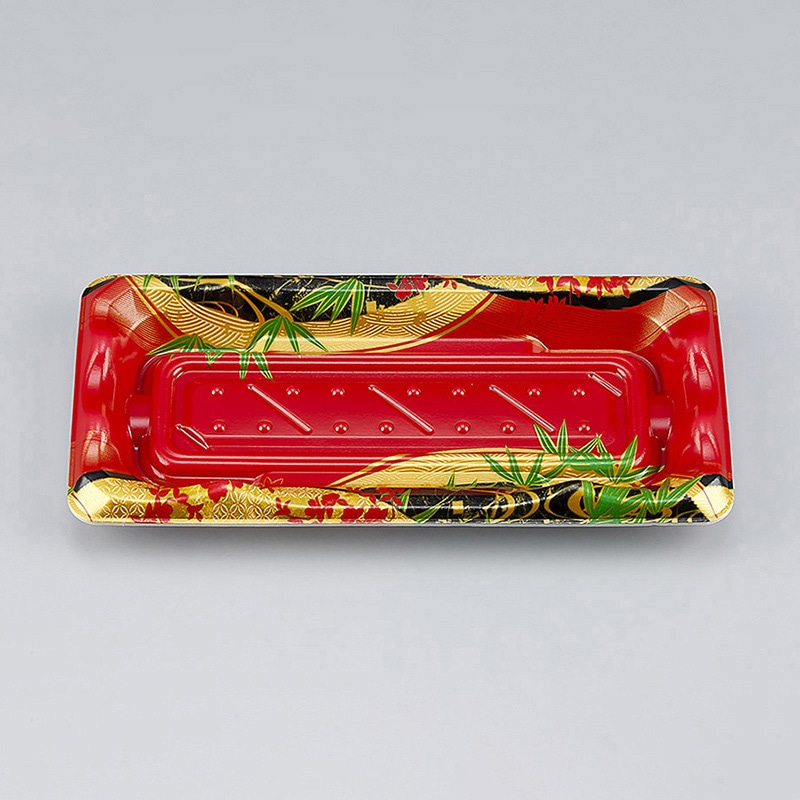 シーピー化成 寿司容器 SF港 本体 14 月乃赤 50枚/袋（ご注文単位24袋）【直送品】