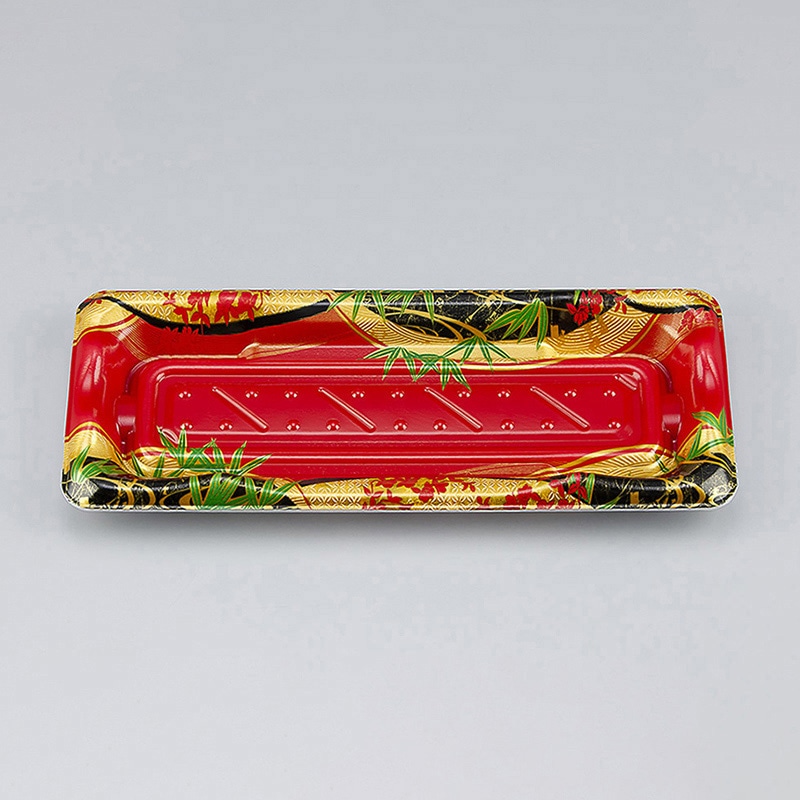 シーピー化成 寿司容器 SF港 本体 15 月乃赤 50枚/袋（ご注文単位24袋）【直送品】