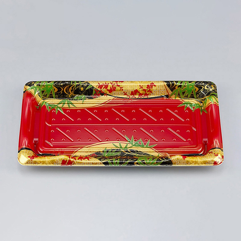 シーピー化成 寿司容器 SF港 本体 26 月乃赤 50枚/袋（ご注文単位16袋）【直送品】