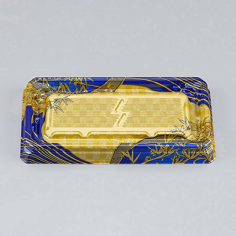 シーピー化成 刺身容器 UFハカマ板段 本体 14 上弦紺 50枚/袋(ご注文単位20袋)【直送品】