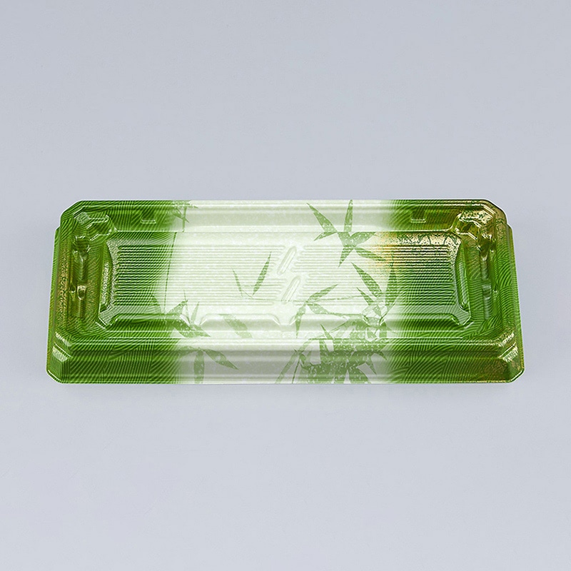 シーピー化成 刺身容器 UFハカマ板段 本体 15 すず葉緑 50枚/袋(ご注文単位20袋)【直送品】