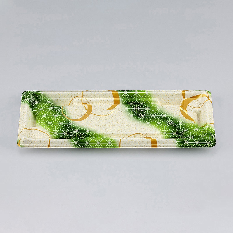 シーピー化成 寿司容器 SF美角 本体 16 あさ月緑 50枚/袋(ご注文単位20袋)【直送品】