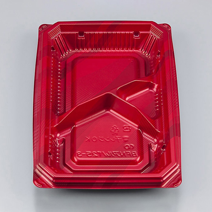 シーピー化成 弁当容器 BFNアルバ 本体 25-3 カレント 50枚/袋（ご注文単位12袋）【直送品】