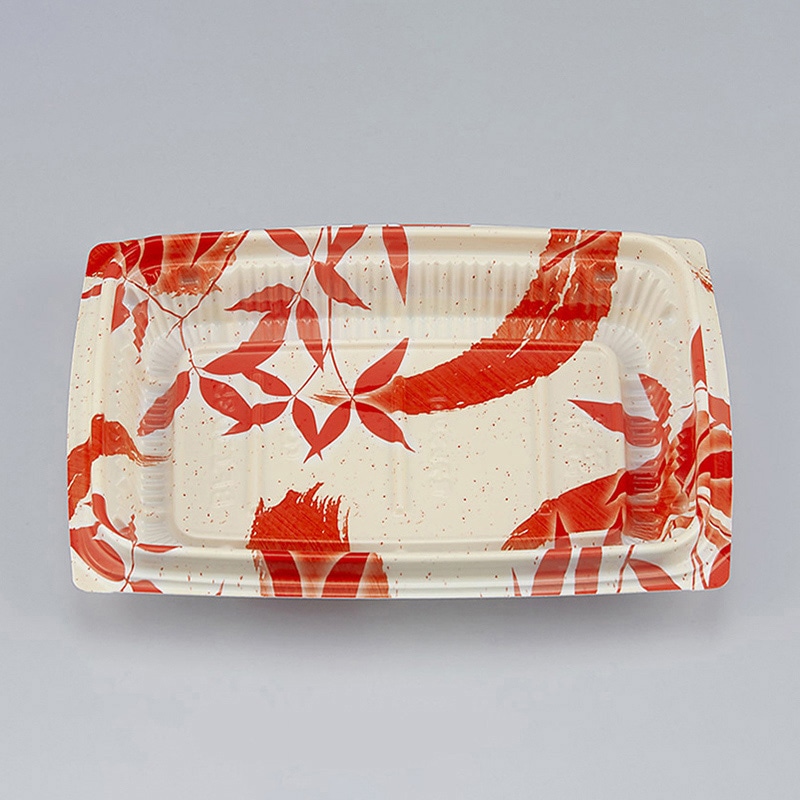 シーピー化成 惣菜容器 BFエコD 本体 35（N） 月竹朱 50枚/袋（ご注文単位16袋）【直送品】