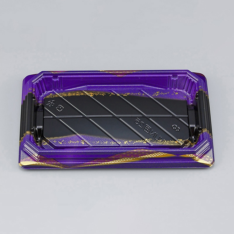 シーピー化成 寿司容器 NUN囲 本体 25 星千代紫 50枚/袋（ご注文単位12袋）【直送品】