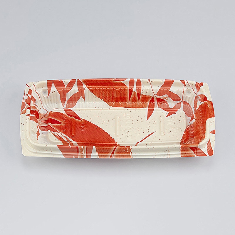 シーピー化成 惣菜容器 BFエコD 本体 36（N） 月竹朱 50枚/袋（ご注文単位18袋）【直送品】