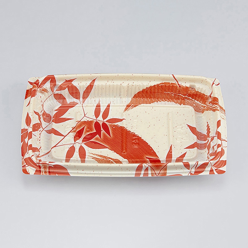 シーピー化成 惣菜容器 BFエコD 本体 37（N） 月竹朱 50枚/袋（ご注文単位12袋）【直送品】