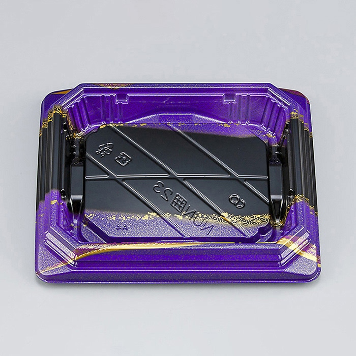 シーピー化成 寿司容器 NUN囲 本体 23 星千代紫 50枚/袋（ご注文単位18袋）【直送品】