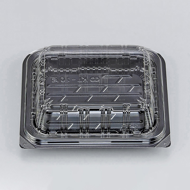 シーピー化成 嵌合フードパック KL-10高(N) 黒 50枚/袋(ご注文単位24袋)【直送品】