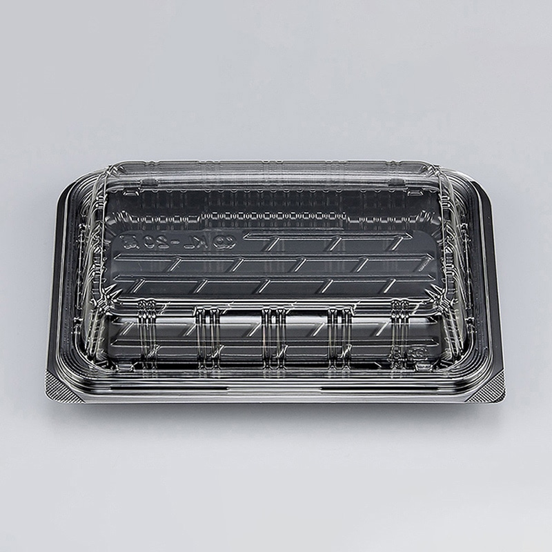 シーピー化成 嵌合フードパック KL-20高（N） 黒 50枚/袋（ご注文単位24袋）【直送品】