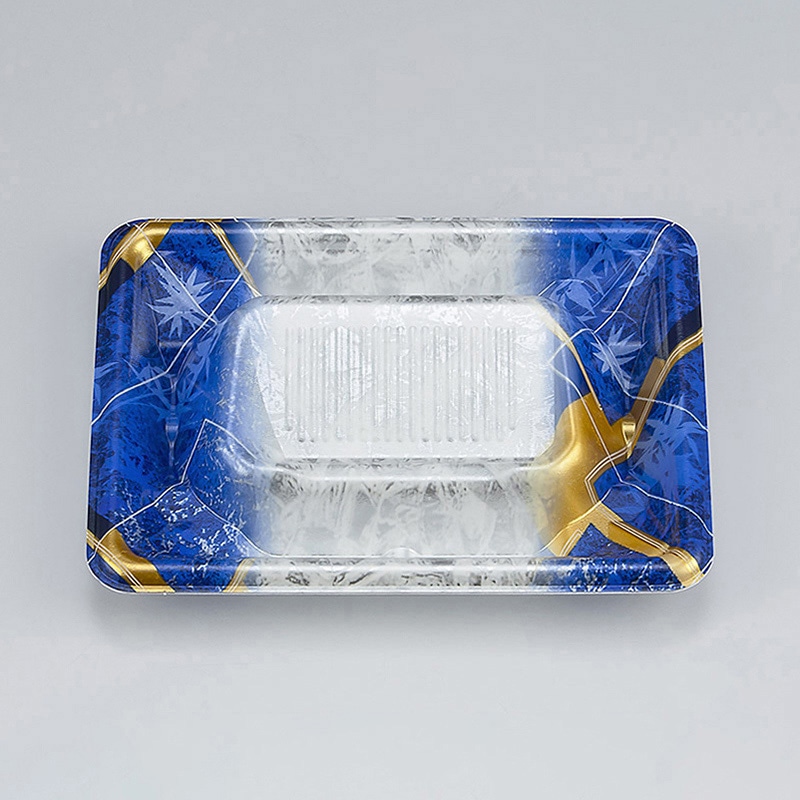 シーピー化成 刺身容器 SF冴盛段 本体 15-11 菱掛け青 50枚/袋（ご注文単位24袋）【直送品】