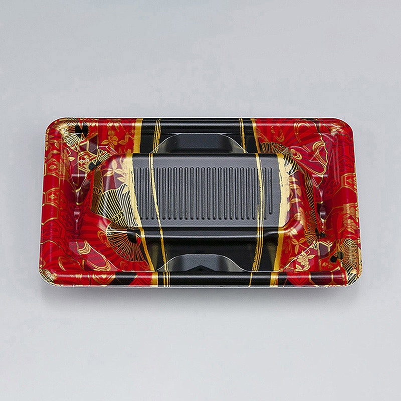 シーピー化成 刺身容器 SF冴盛段 本体 17-11 京えん赤 50枚/袋（ご注文単位24袋）【直送品】