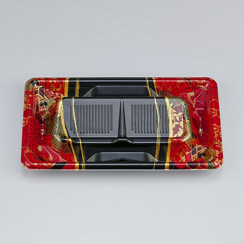 シーピー化成 刺身容器 SF冴盛段 本体 19-11 京えん赤 50枚/袋（ご注文単位24袋）【直送品】