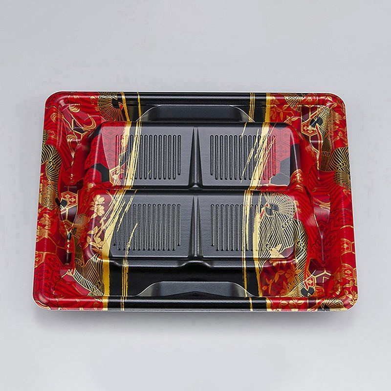 シーピー化成 刺身容器 SF冴盛段 本体 19-17 京えん赤 50枚/袋（ご注文単位18袋）【直送品】