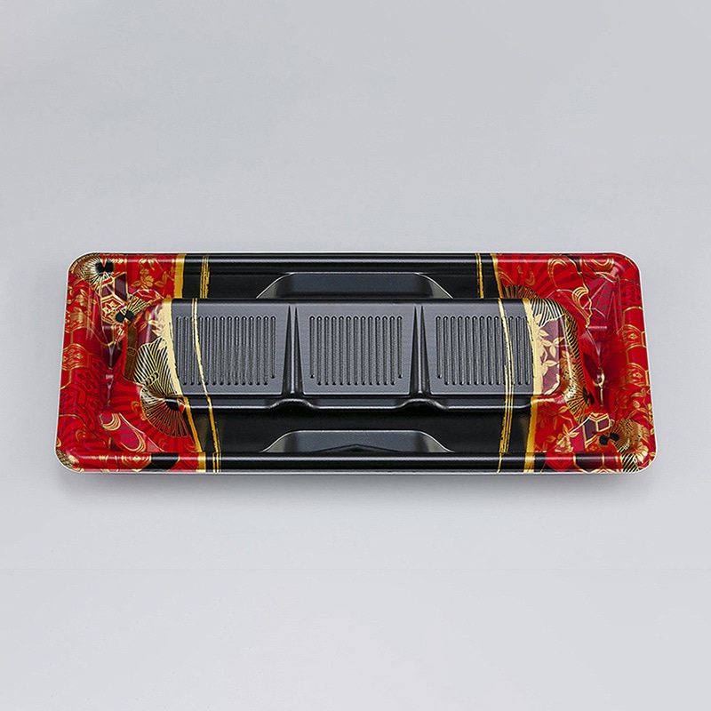 シーピー化成 刺身容器 SF冴盛段 本体 24-11 京えん赤 50枚/袋（ご注文単位20袋）【直送品】