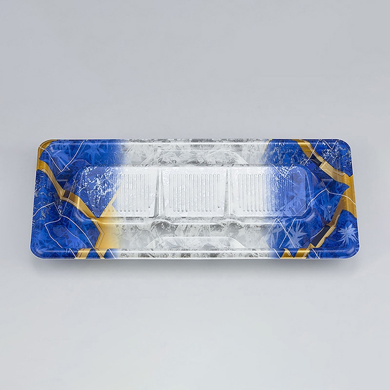 シーピー化成 刺身容器 SF冴盛段 本体 24-11 菱掛け青 50枚/袋（ご注文単位20袋）【直送品】