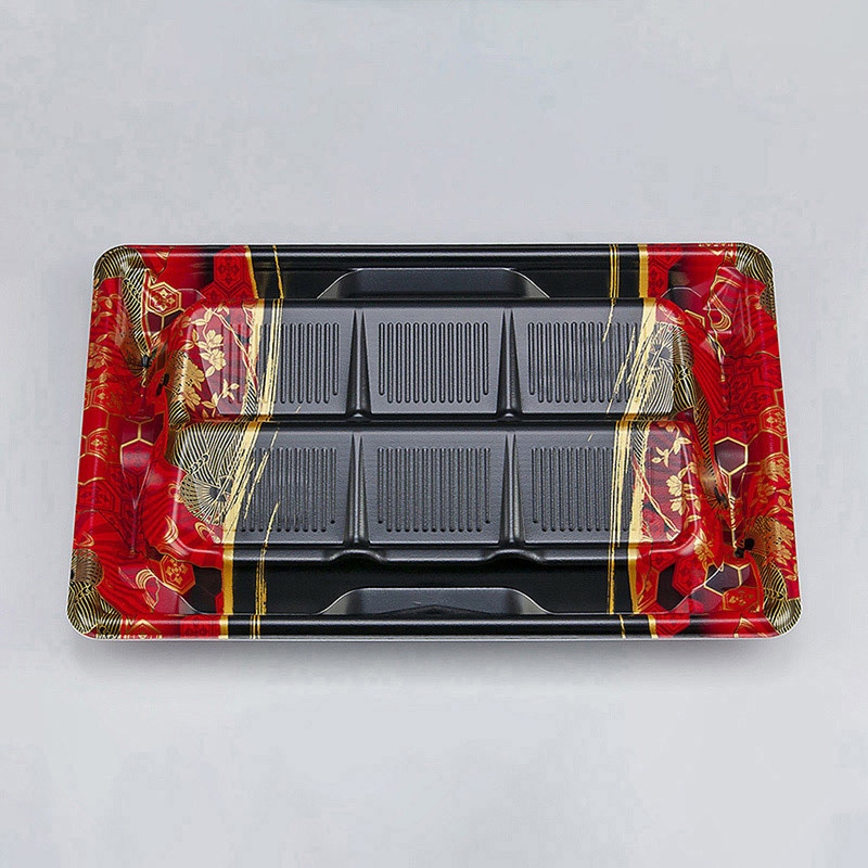 シーピー化成 刺身容器 SF冴盛段 本体 24-17 京えん赤 50枚/袋（ご注文単位12袋）【直送品】