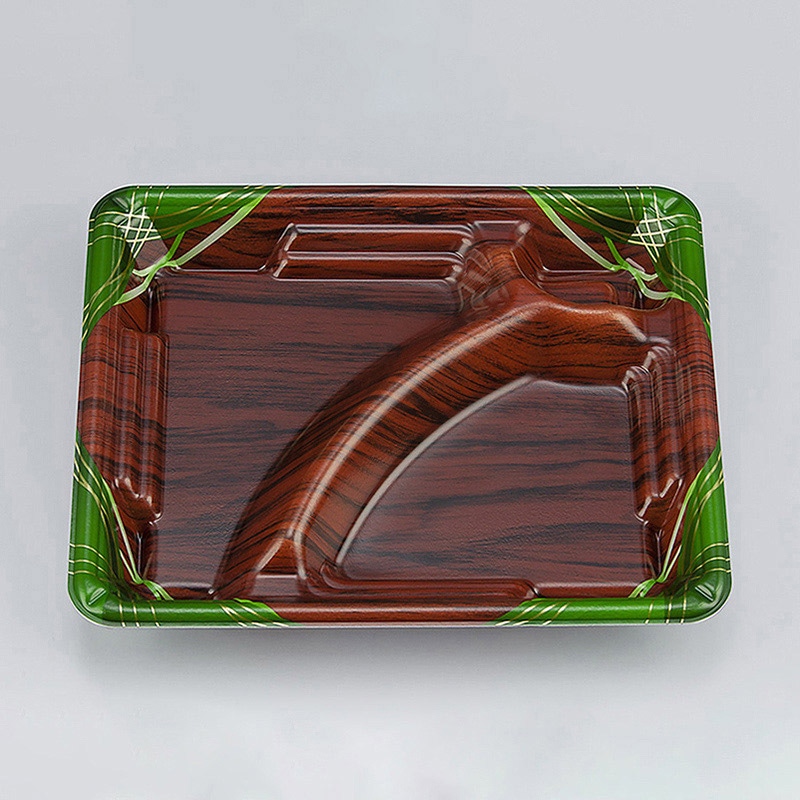 シーピー化成 弁当容器 TN味来 本体 7S-1 あやな緑 50枚/袋（ご注文単位12袋）【直送品】