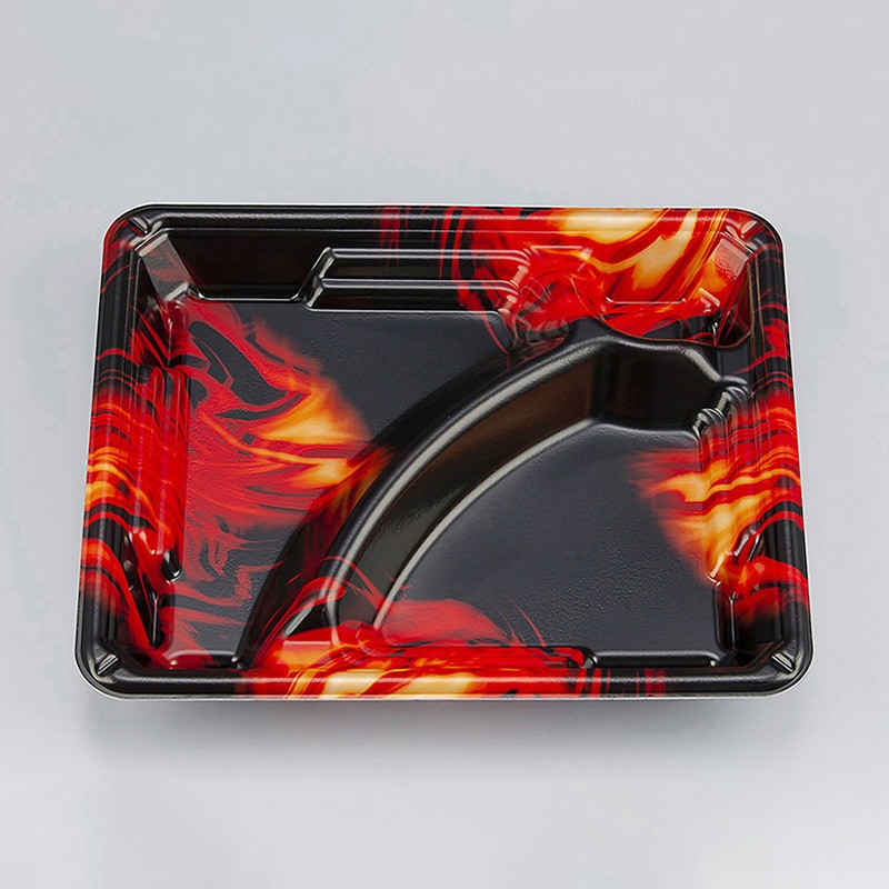 シーピー化成 弁当容器 TN味来 本体 7S-1 フラム 50枚/袋（ご注文単位12袋）【直送品】