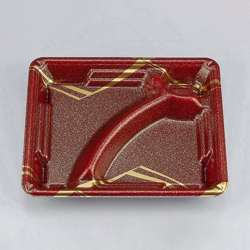 シーピー化成 弁当容器 TN味来 本体 7S-1 雷光茶 50枚/袋（ご注文単位12袋）【直送品】