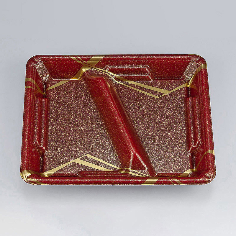 >シーピー化成 弁当容器 TN味来 本体 7S-2 雷光茶 50枚/袋(ご注文単位12袋)【直送品】