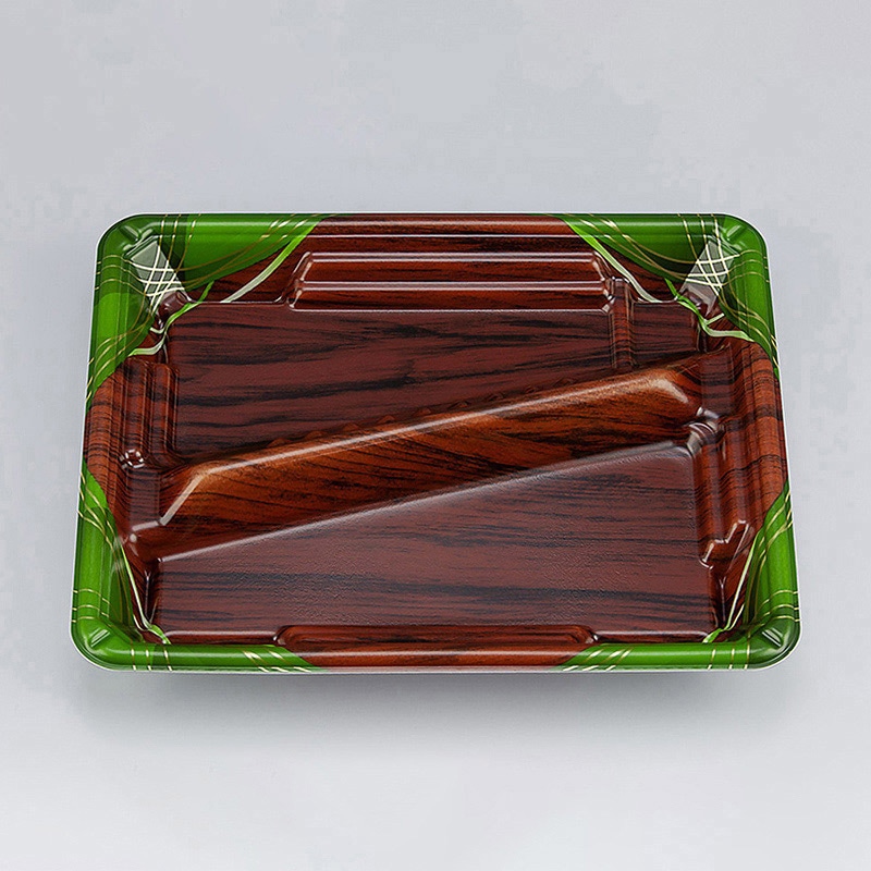 シーピー化成 弁当容器 TN味来 本体 8S-1 あやな緑 50枚/袋（ご注文単位12袋）【直送品】