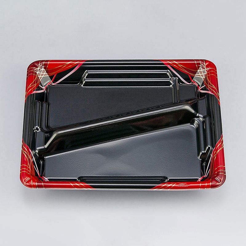 シーピー化成 弁当容器 TN味来 本体 8S-1 あやな赤 50枚/袋（ご注文単位12袋）【直送品】