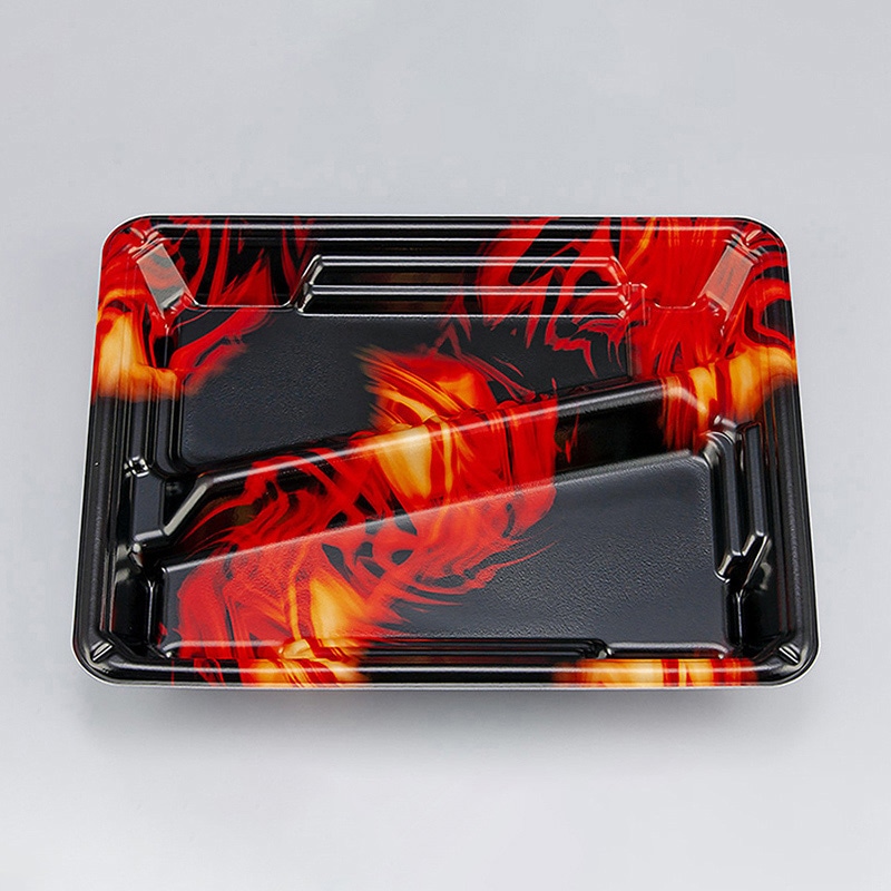 シーピー化成 弁当容器 TN味来 本体 8S-1 フラム 50枚/袋（ご注文単位12袋）【直送品】