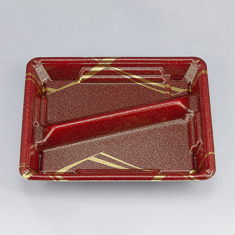 シーピー化成 弁当容器 TN味来 本体 8S-1 雷光茶 50枚/袋（ご注文単位12袋）【直送品】