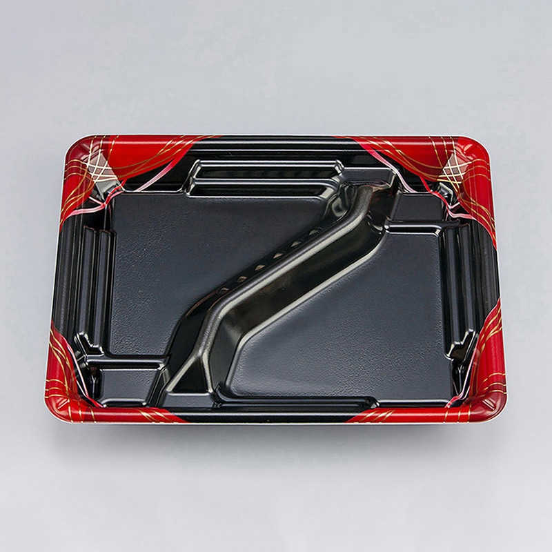 シーピー化成 弁当容器 TN味来 本体 8S-2 あやな赤 50枚/袋（ご注文単位12袋）【直送品】