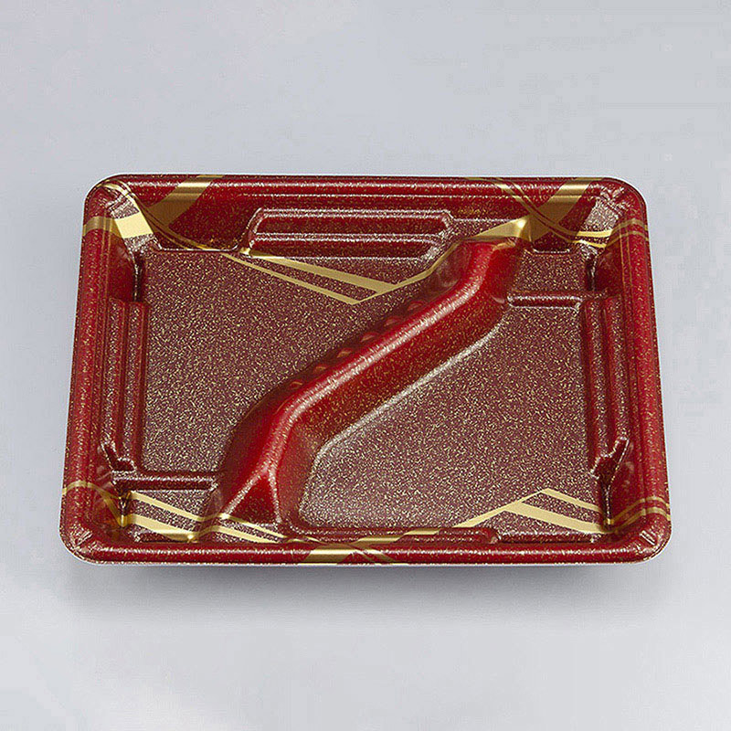 シーピー化成 弁当容器 TN味来 本体 8S-2 雷光茶 50枚/袋（ご注文単位12袋）【直送品】