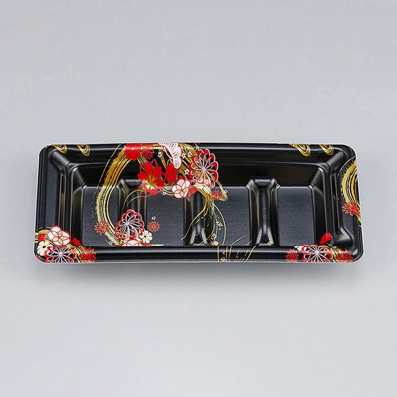 シーピー化成 巻寿司容器 SF角段 本体 19-9 花糸 50枚/袋(ご注文単位24袋)【直送品】