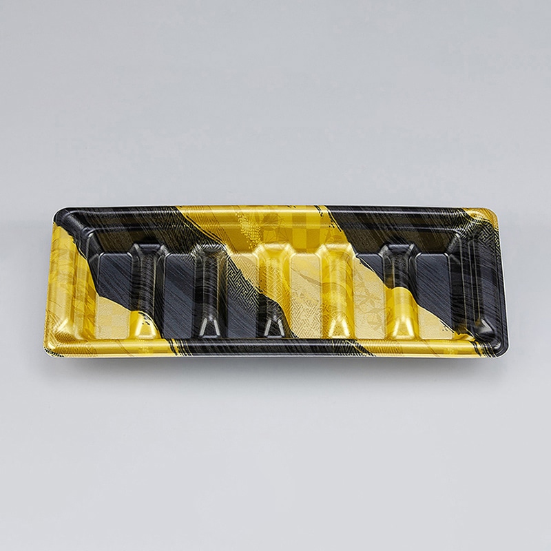 シーピー化成 巻寿司容器 SF角段 本体 25-10 しじま金 50枚/袋(ご注文単位24袋)【直送品】