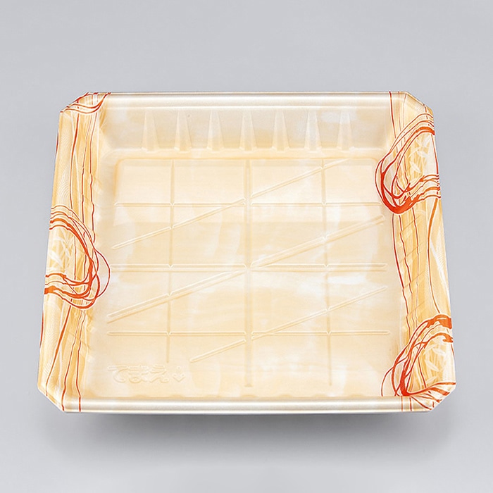 シーピー化成 精肉容器 SFニック 本体 24-24深 ゆうすい薄橙 50枚/袋（ご注文単位8袋）【直送品】