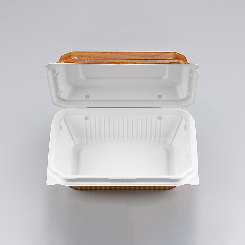 シーピー化成 折蓋弁当容器　BF-610  栓木 50枚/袋（ご注文単位12袋）【直送品】