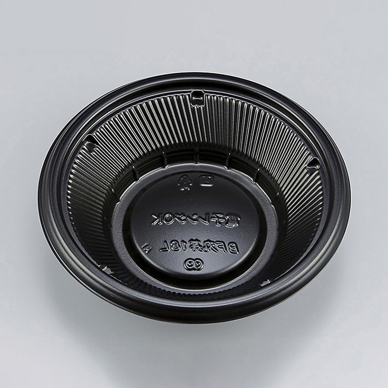 シーピー化成 丼容器 BF丸丼 本体 18L 黒 50枚/袋（ご注文単位18袋）【直送品】