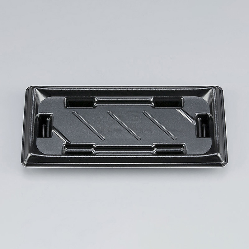 シーピー化成 寿司容器 SF美角 本体 14 黒 50枚/袋(ご注文単位24袋)【直送品】