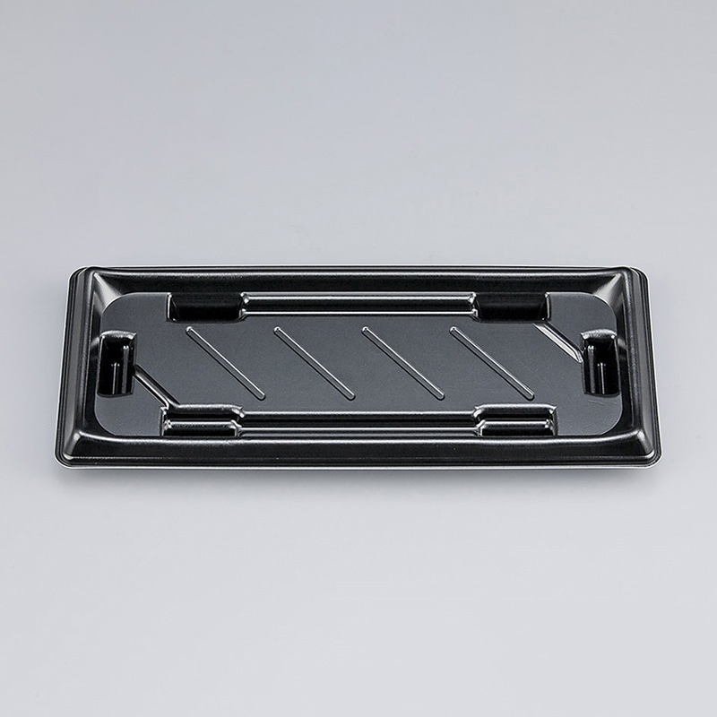 >シーピー化成 寿司容器 SF美角 本体 15 黒 50枚/袋(ご注文単位24袋)【直送品】