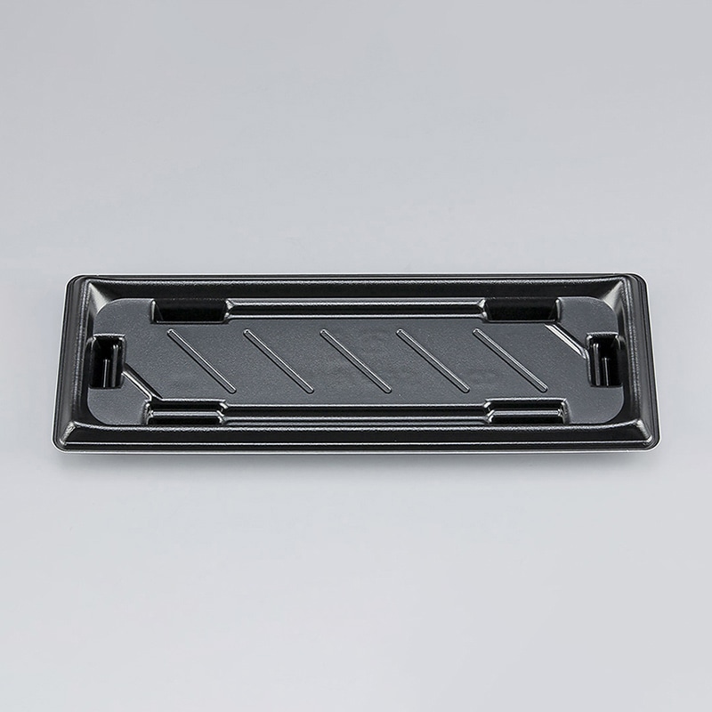 >シーピー化成 寿司容器 SF美角 本体 16 黒 50枚/袋(ご注文単位20袋)【直送品】