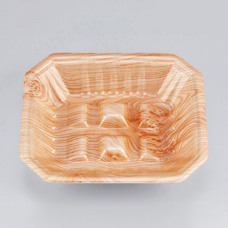 >シーピー化成 精肉トレー 新L筏 20-17-37 にれ 50枚/袋（ご注文単位16袋）【直送品】