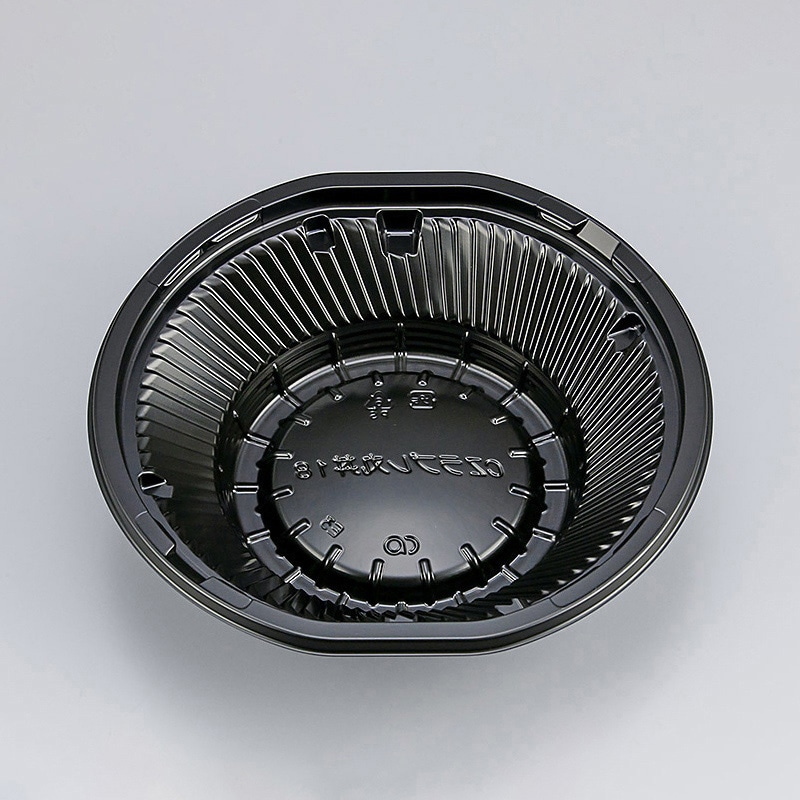 シーピー化成 丼容器 CZラプレ丸丼 本体 18 BS黒 50枚/袋（ご注文単位12袋）【直送品】