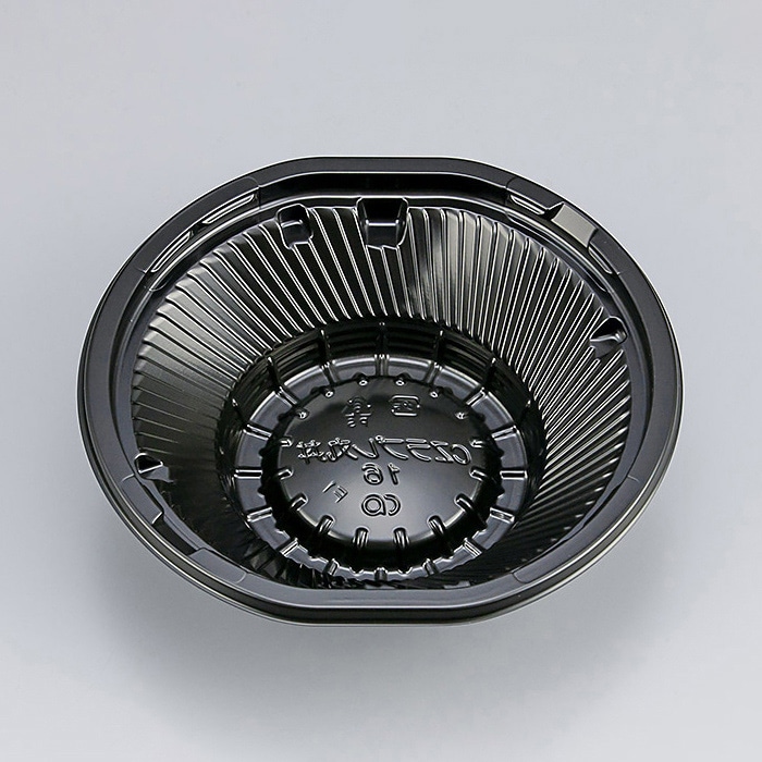 シーピー化成 丼容器 CZラプレ丸丼 本体 16 BS黒 50枚/袋（ご注文単位16袋）【直送品】