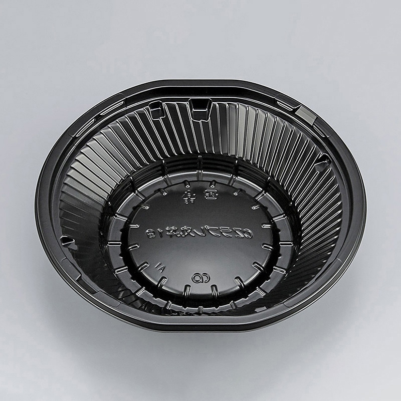 シーピー化成 丼容器 CZラプレ丸丼 本体 19 BS黒 50枚/袋（ご注文単位12袋）【直送品】