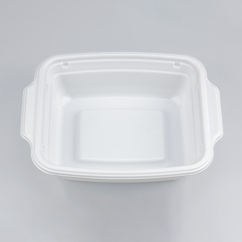 シーピー化成 鍋型容器 BFランチ角386 ホワイト 本体 50枚/袋