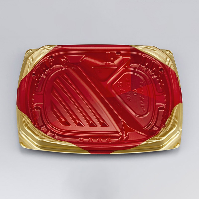 シーピー化成 弁当容器　CBFNビルト　本体 8-2 ソアRG 50枚/袋（ご注文単位12袋）【直送品】