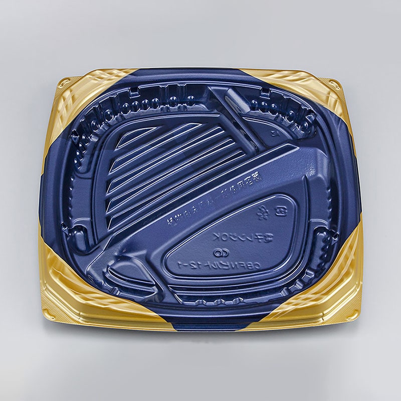 シーピー化成 弁当容器　CBFNビルト　本体 12-1 ソアBG 50枚/袋（ご注文単位8袋）【直送品】