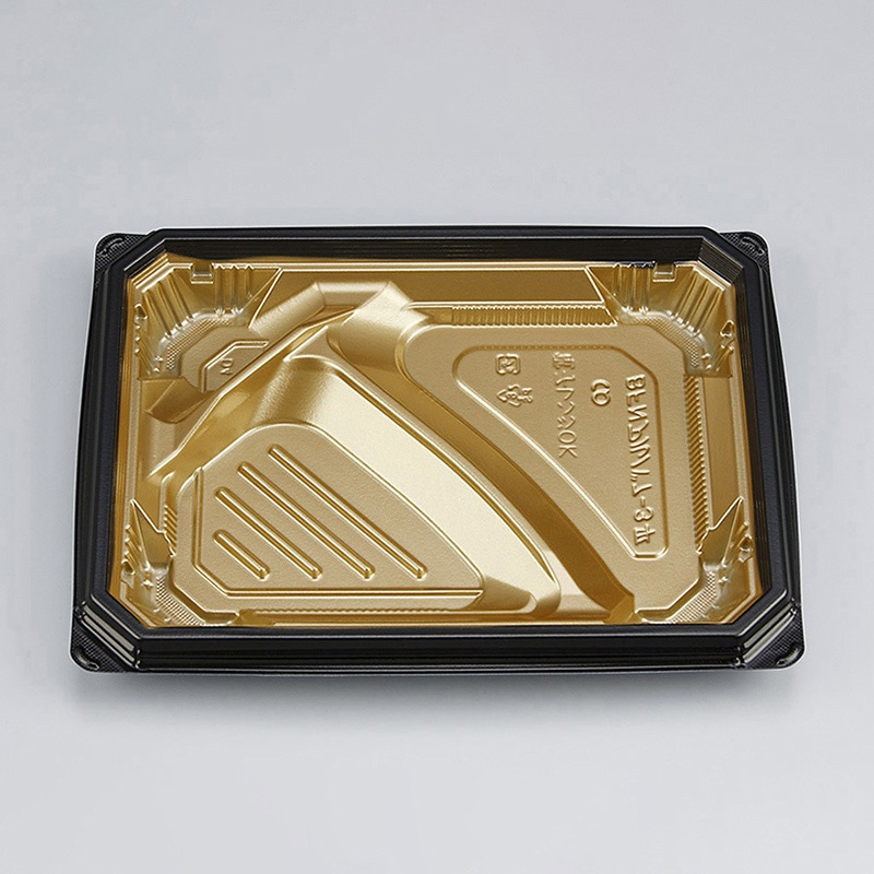 シーピー化成 弁当容器 BFNアルバ 本体 7-3平 本漆GB 50枚/袋（ご注文単位12袋）【直送品】