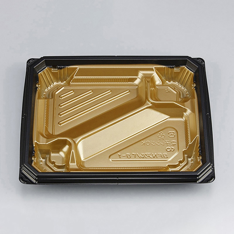 シーピー化成 弁当容器 BFNアルバ 本体 8-1 本漆GB 50枚/袋(ご注文単位12袋)【直送品】